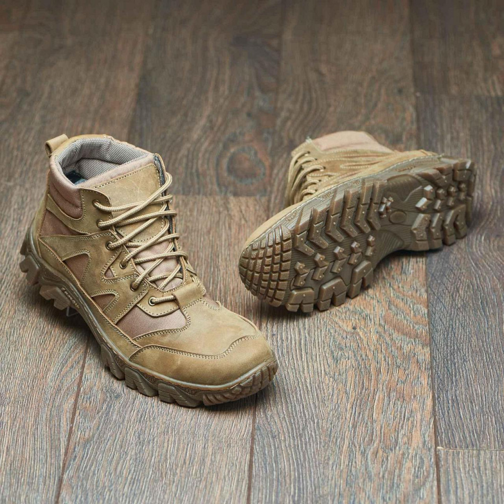 Тактичні шкіряні черевики з кордурою, міцні, прошиті. ЗСУ Койот 46 (30,5) Харків - фото 8