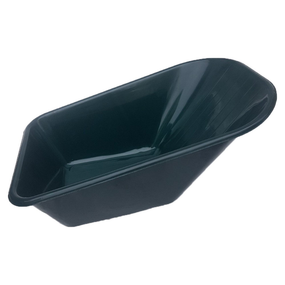 Корыто пластиковое для строительной тачки 200 кг/ 100 л тёмно-зелёное Одесса - изображение 1