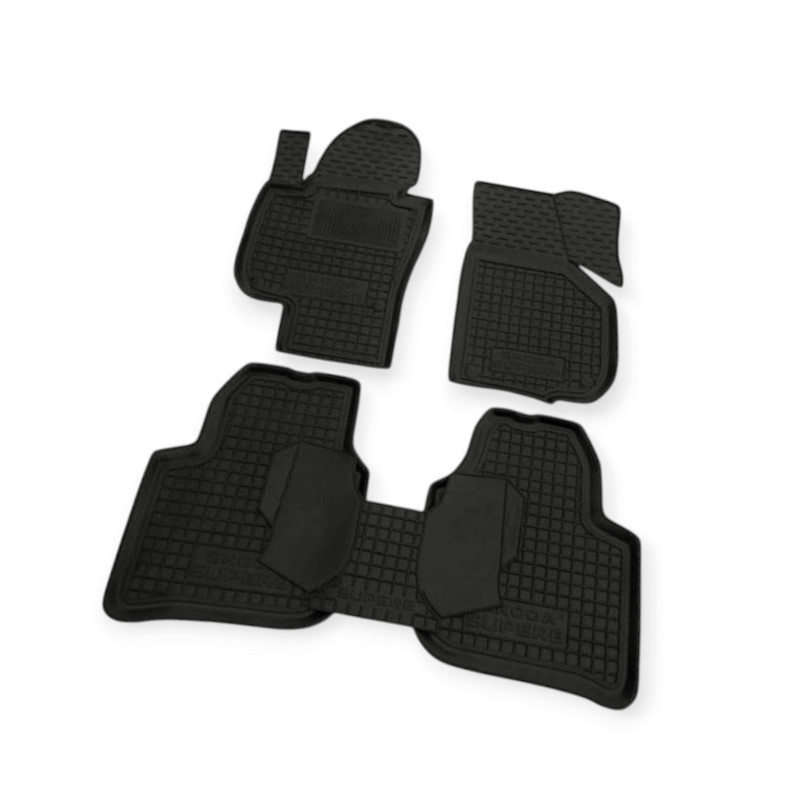 Килимки Шкода superb ii 2008-2015 борт 2,5см, з перемичкою салону Мукачево - фото 1