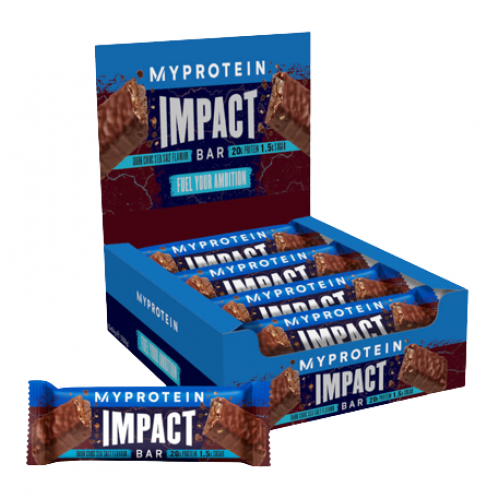 Impact Protein Bar - 12x64g Dark Chocolate Sea Salt Луцк - изображение 1