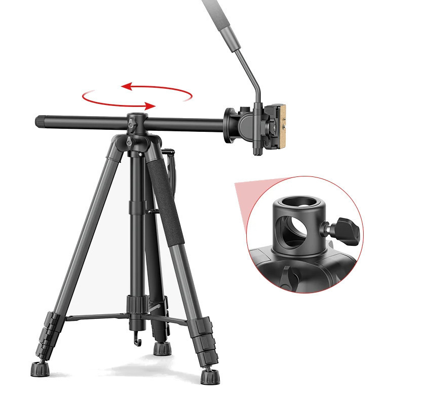 Штатив із горизонтальною відеоголовкою 58-183см Ulanzi U-Select VT-02 Київ - фото 2