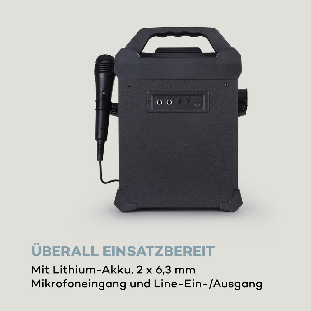 Караоке-система Rockstar LightShow BT USB Line-In/Out 2 x 6,3 мм, черный (Германия, читать описание) Ровно - изображение 8