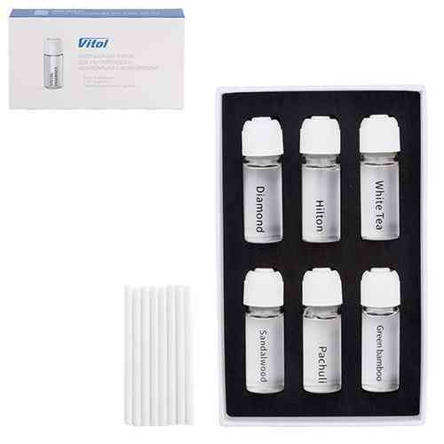 Набор из 6 ароматов для ультразвукового автомобильного освежителя Vitol White Харьков