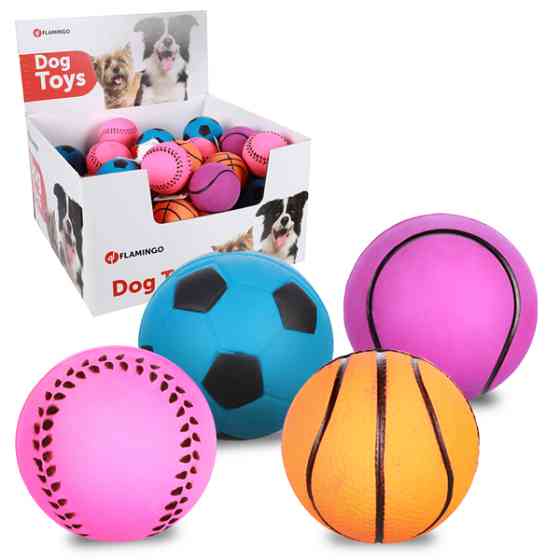 Flamingo Sports Ball Neon ФЛАМІНГО СПОРТИВНИЙ М’ЯЧ НЕОН іграшка для собак Київ