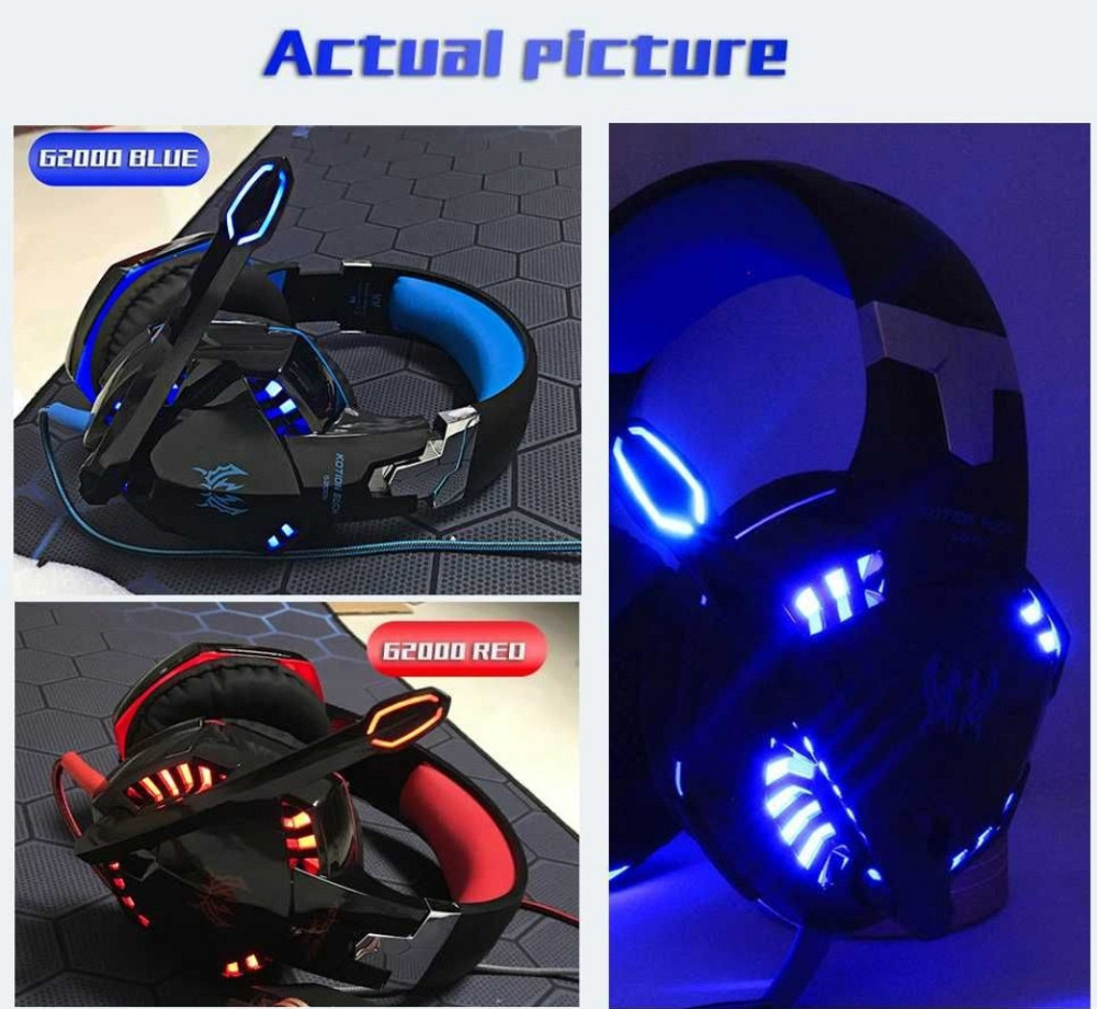 Ігрові навушники Kotion Each G2000 з мікрофоном і підсвіткою. Харків - фото 4