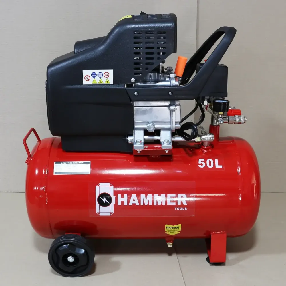 Компресор Hammer HM-143 — поршневий, 260 л/хв, 50 л, 2600 Вт, масляний, гарантія 12 міс Львів - фото 1