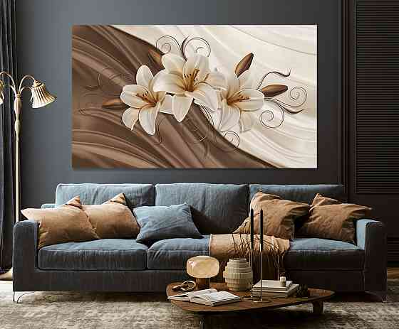 Картина холст в гостиную / спальню  Лілії    MLP_126 70x140 см Киев