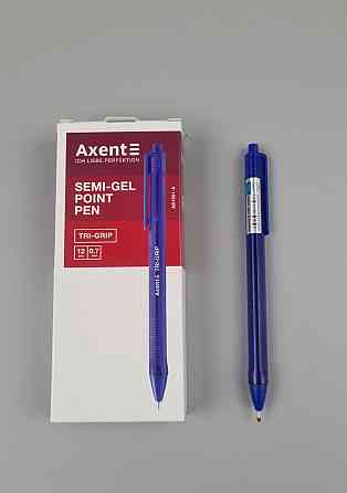 Ручка кулькова автоматична "AXENT Tri-Gripr 1081" СИНЯЯ (12 шт.) Харків