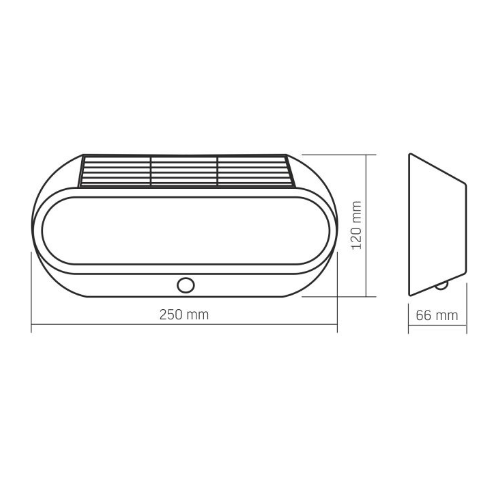 LED Світильник настінний 5000К 500Lm автономний VL-BHSO-001-S Videx Житомир