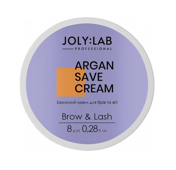 Защитный аргановый крем для бровей и ресниц Argan Save Cream Joly:Lab 10 мл Винница - изображение 3