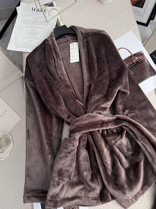 Женский стильный домашний махровый халат Одесса - изображение 5