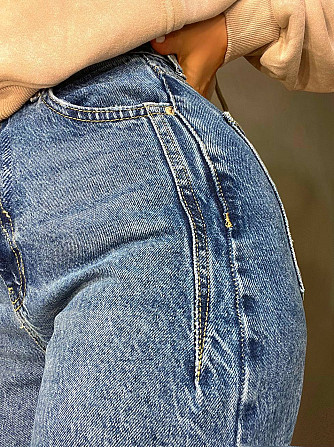 Джинсы женские It’s Basic 2499 Wide Leg с высокой талией ровные от бедра с выточками на бедрах светл Одесса - изображение 2