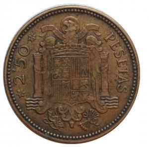 Монета 2,5 песети. 1953 рік, Іспанія.(Г) Полтава