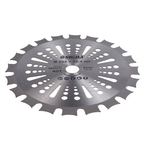 Диск до садового тримера двосторонній d255*25,4мм 40T з твердосплавними напайками SIGMA Житомир - изображение 2