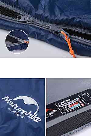 Спальник надлегкий Naturehike Ultra light LW 180 NH15S003-D, (20°C), p-p M, лівий, темно-зелений Київ