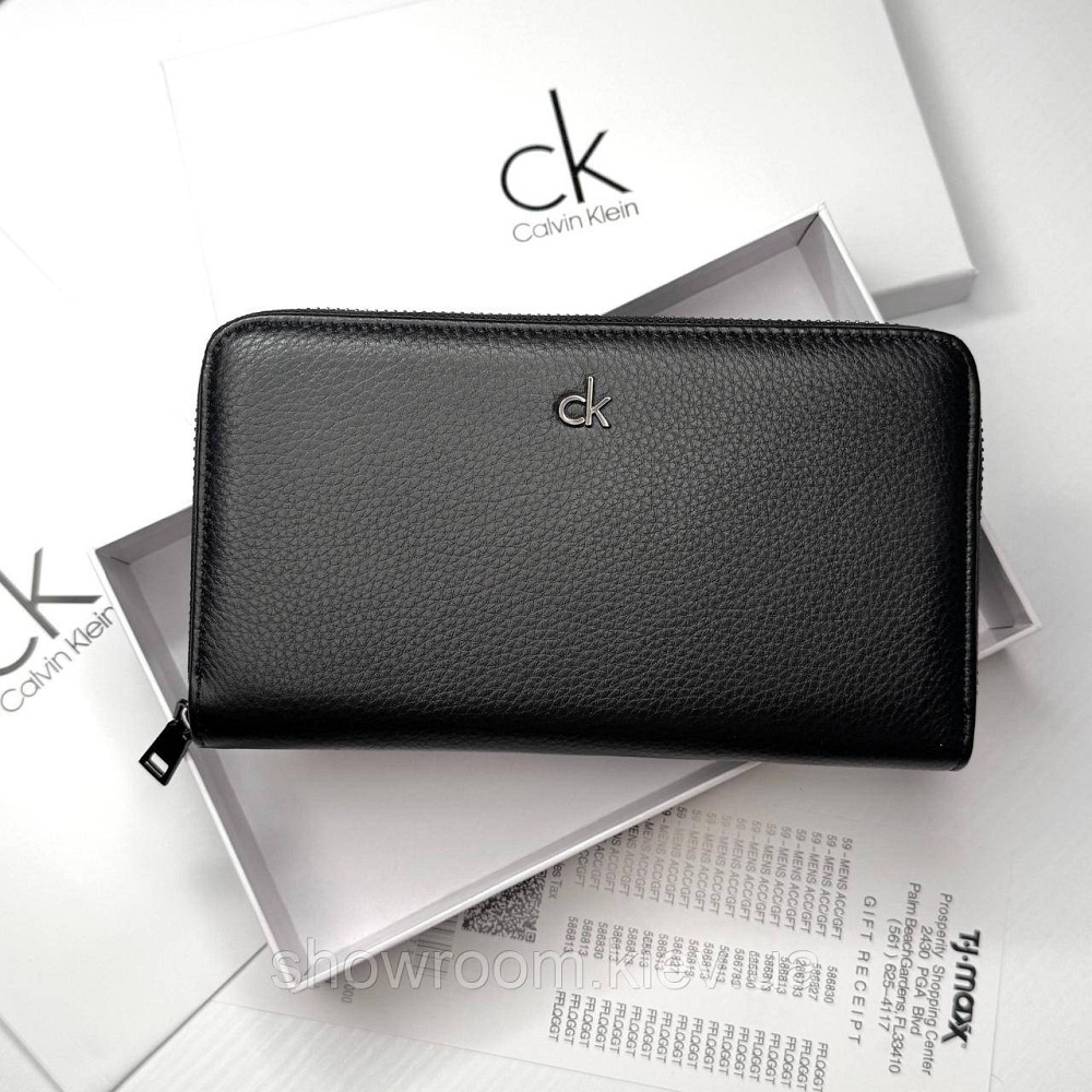 Мужской кожаный кошелек клатч на молнии Ск (6613) Киев - изображение 8