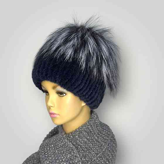 Шапка меховая женская Сюзанна Графитовый Харьков