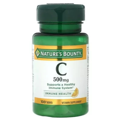 Вітамін Mason Natural Вітамін C, 500 мг, Vitamin C, Nature&apos;s Bounty, 100 таблеток (NRT-01510) Вінниця - фото 1