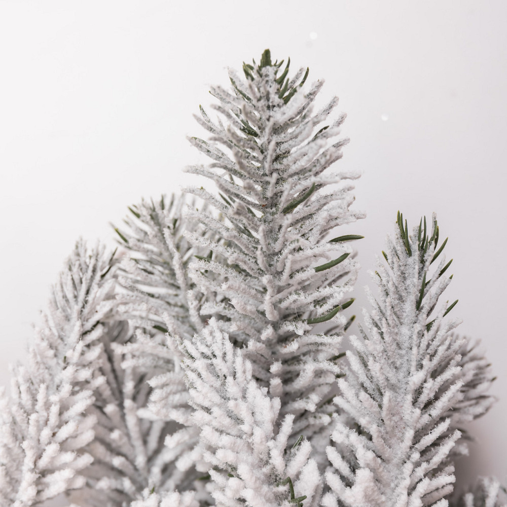 Штучний підсвічник вінок Новорічний з декором засніженим на 1 свічку SOK-O-4 Київ - фото 3