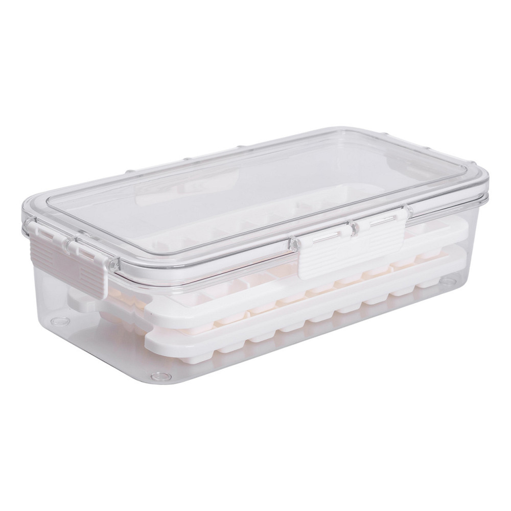 Yiwu Контейнер для заморозки льоду з кришкою 72 відсіку 30.5х16х7.5 см харчовий контейнер пласт Київ - фото 1