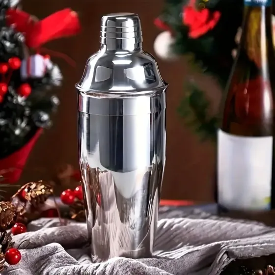 Шейкер 550 мл из нержавеющей стали для коктейлей Киев