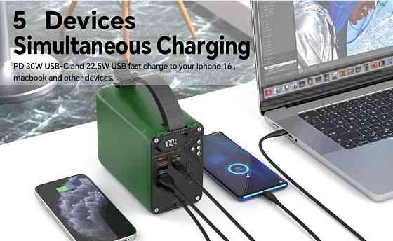 Мощный! Power bank 80000. Супер быстрая зарядка 30W. Оригинал 100% Киев