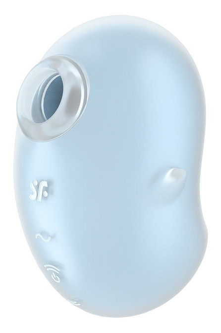 Вибратор вакуумный стимулятор Satisfyer Cutie Ghost, голубой, 9.1 см Sex Aura Киев - изображение 2