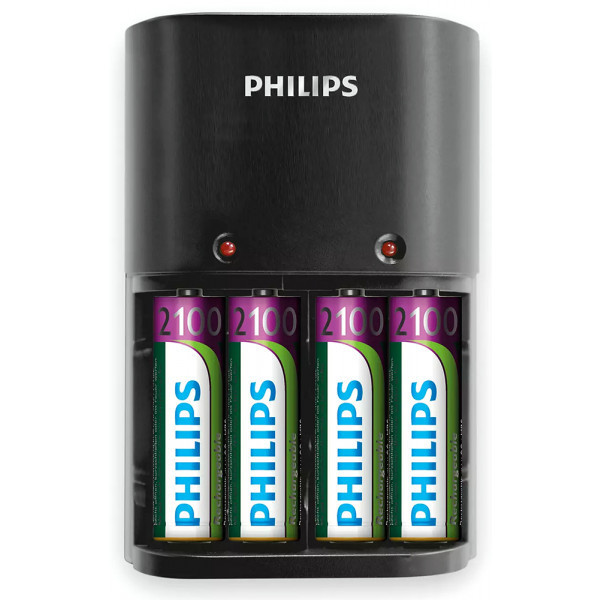 Зарядний пристрій Philips Battery charger SCB1490NB/12 + 4 акумулятори AA 2100 Ni-MH mAh (SCB1490NB/12) Киев - изображение 1