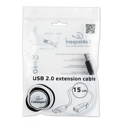 Дата кабель USB 2.0 AM/AF 0.15m Cablexpert (CCP-USB2-AMAF-0.15M) Вінниця - фото 2