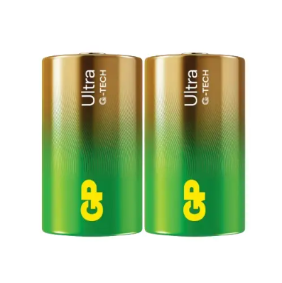 Батарейка бочка GP ULTRA Alkaline R20 13A 1.5 V 2 шт. плівка Рівне - фото 1