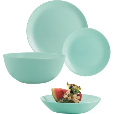 Столовий сервіз Luminarc Diwali Бірюзовий 19 предметів (P2947) Вінниця - фото 1