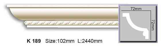Карниз с орнаментом полиуретановый Harmony K 189 Днепр