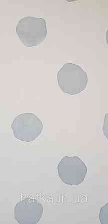 Шпалери флізелінові еко Rasch Kids World 0.53х10 дитячі круги плямисті на білому Київ