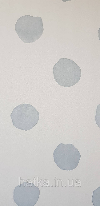 Шпалери флізелінові еко Rasch Kids World 0.53х10 дитячі круги плямисті на білому Київ - фото 3