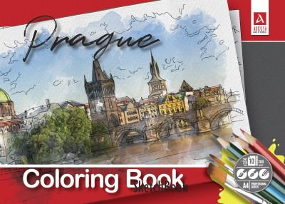 Розмальовка А4 "Аркуш" Міста. Прага, 10 арк, 1В1522, шт Київ - фото 1