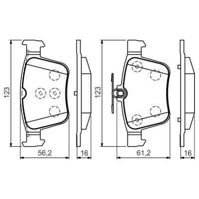 Гальмівні колодки Bosch 0 986 494 658 Вінниця