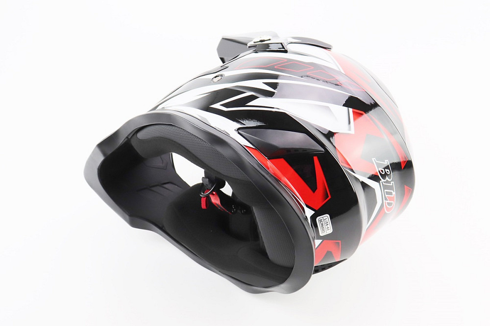 Шолом кросовий/ендуро/АТV BLD-819-7 L (59-60см), ЧОРНО-ЧЕРВОНИЙ Київ - фото 2