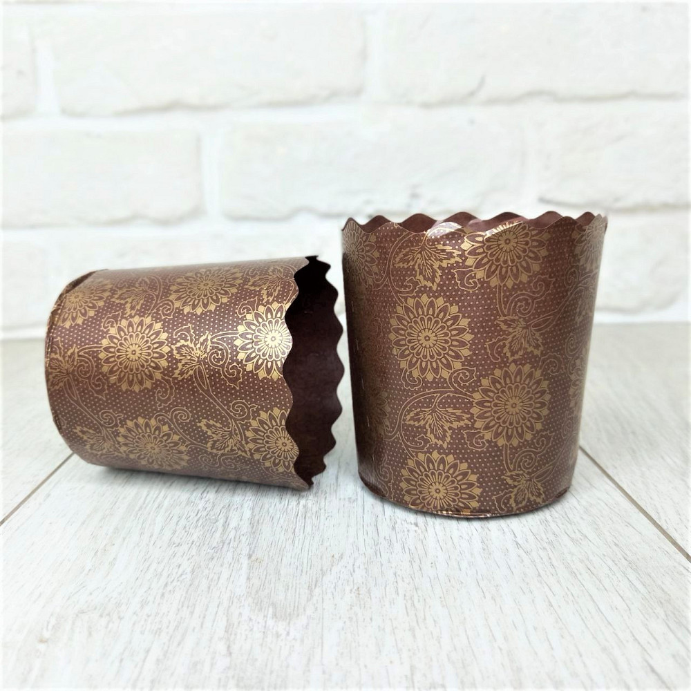 Паперова форма для пасок 100–150 г, d70×h85 мм, Італійські, упаковка 50 шт, для випічки великодніх пасок Харків - фото 5