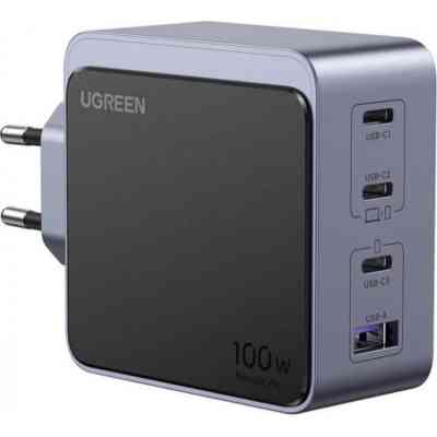 Зарядний пристрій Ugreen 4xUSB 100W (3xUSB-C+USB-A) Gan Nexode Fast Charger Grey X553 (35043) Вінниця
