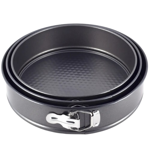 Набір роз'ємних форм для випічки 3шт (Ø24/26/28*6.5см) з вуглецевої сталі Житомир - фото 5