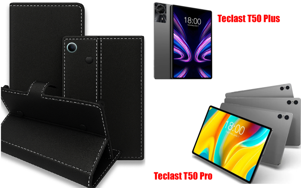 Книга-трансформер для планшета Teclast T50 Plus, T50 Pro, цвет Black Киев - изображение 1