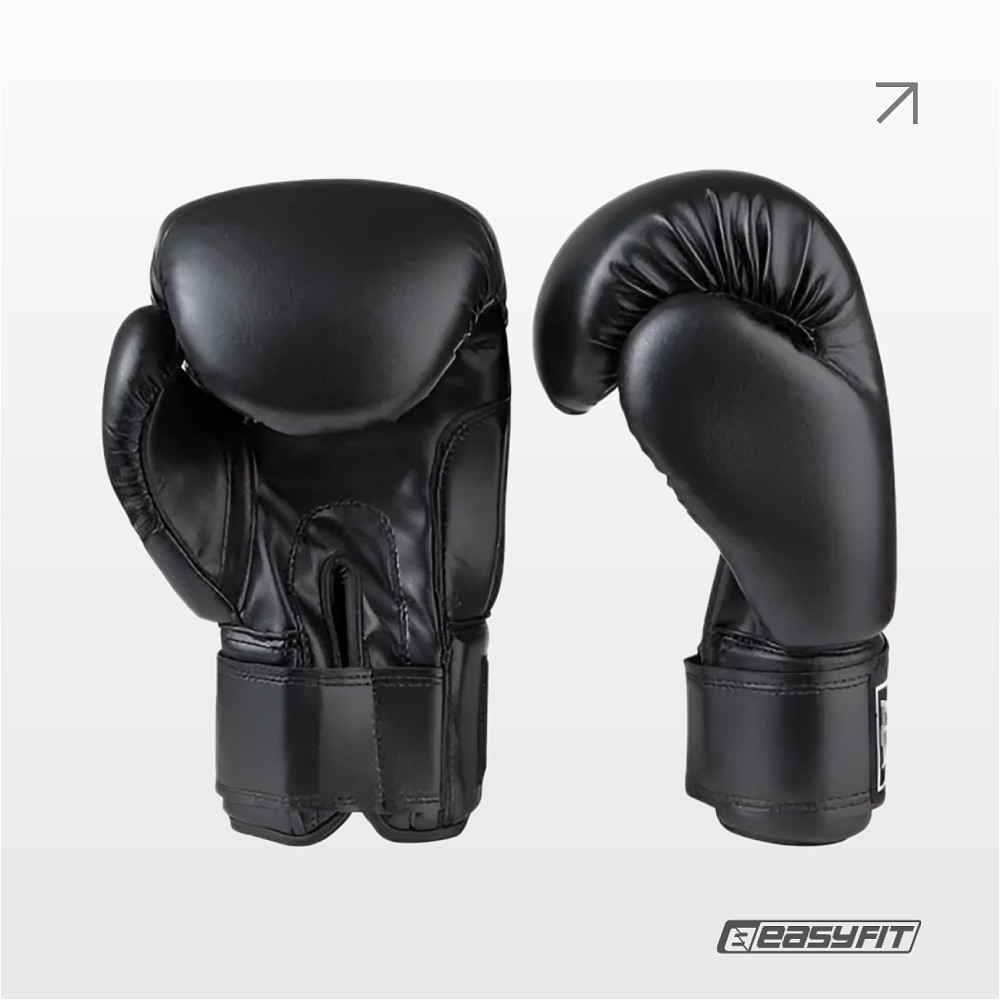 Боксерські рукавички Everlast 14 унцій (14 oz) чорні Коломия - фото 3