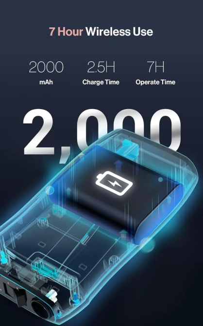 Уценка Профессиональный беспроводной фрезер для маникюра MelodySusie DR-2049, 30000 об/мин, LCD-дисплей, аккумулятор 2000 мА·ч, 8 Киев - изображение 4