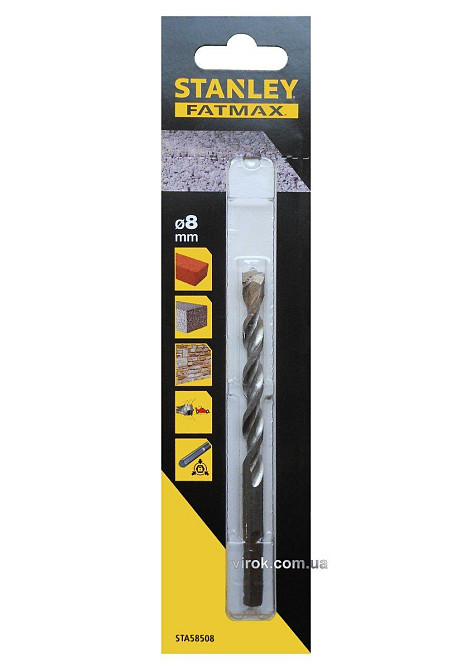 Свердло по цеглі STANLEY FATMAX : Ø= 8 x 120 /75 мм Одеса - фото 1
