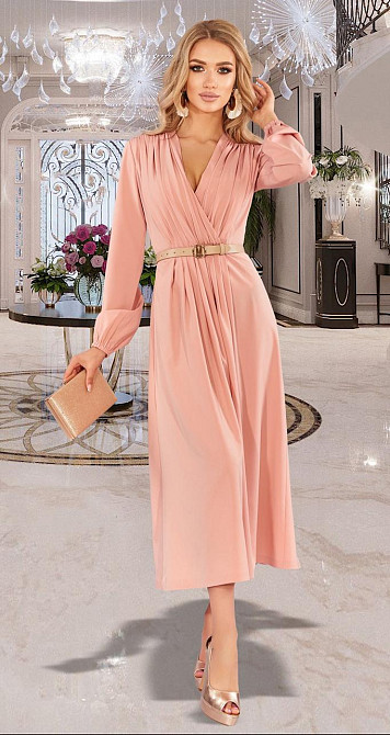 Плаття в кольорі пудра (44) Київ - фото 2