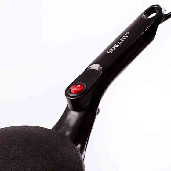 Электрическая блинница Sokany 20 см с антипригарным покрытием Киев