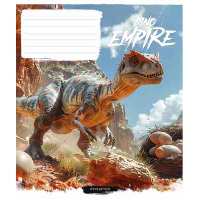 Зошит Школярик Dino empire 18 аркушів лінія (018-3490L) Вінниця