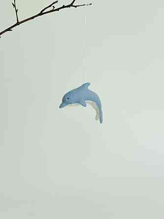 Мягкая фетровая игрушка дельфин ручной работы – безопасная развивающая игрушка Киев