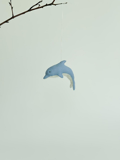 Мягкая фетровая игрушка дельфин ручной работы – безопасная развивающая игрушка Киев - изображение 5