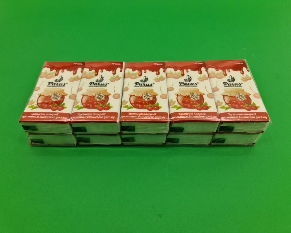 Паперовий носовичок 2х шаровий (Вишня) Одеса (6 шт) Харків - фото 1